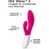 Вибратор с клиторальной стимуляцией Lelo Ina Wave 2 розовый фото 4