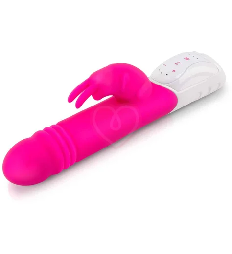 Вибратор-кролик с пульсацией G-Spot Thrusting Rabbit розовый фото 4