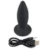 Анальная вибропробка Black Velvets Recharge Plug размер S чёрная фото 3