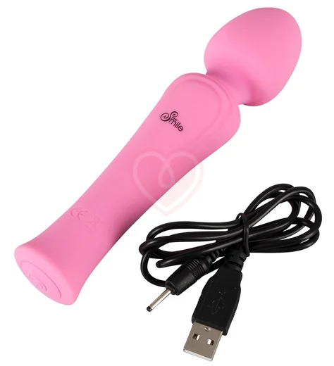 Мини-вибромассажёр Sweet Smile Mini Wand розовый фото 3