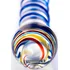 Стеклянный фаллоимитатор с цветной головкой и синей спиралью Sexus Glass Lovers Beads фото 4