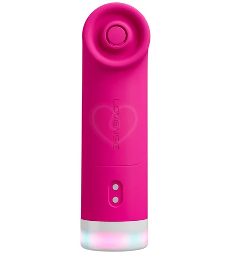 Вакуумный стимулятор клитора с двойной технологией Lovense Fizz розовый фото 19