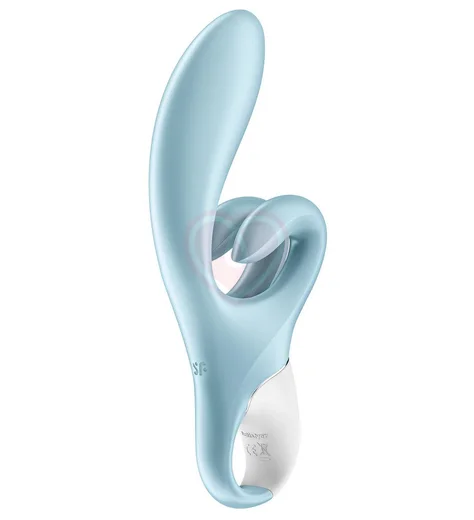 Вибратор с двойным клиторальным стимулятором Satisfyer Touch Me голубой фото 4