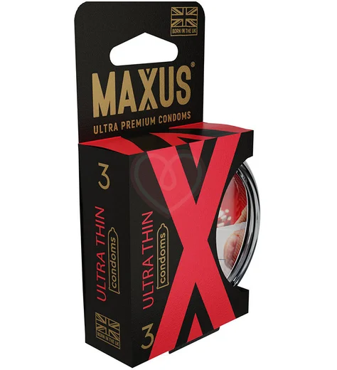 Ультратонкие презервативы Maxus Air Ultra Thin X-Edition 3 шт с пластиковым кейсом фото 3
