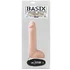 Реалистичный вибратор с мошонкой Basix Vibrating Dong 19 см телесный фото 2