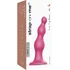 Рельефный фаллоимитатор Strap-On-Me Dildo Plug Beads размер L 14,8 см розовый фото 3