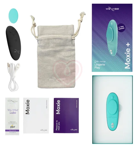 Вибратор для ношения в трусиках We-Vibe Moxie+ бирюзовый фото 3
