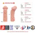 Насадка с бугорками и отверстием для мошонки Kokos Cock Sleeve CS-007-S фото 2