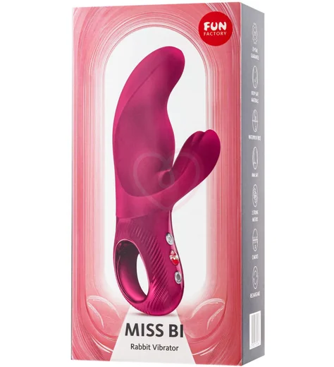 Вибратор со стимулятором клитора и точки G Fun Factory MiSS Bi фиолетовый фото 5