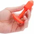 Утяжелённая вибропробка b-Vibe Vibrating Snug Plug 1 мини оранжевая фото 4