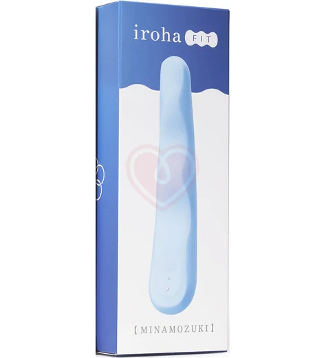 Нереалистичный гибкий вибратор Iroha Tsuki Fit Minamozuki голубой фото 8