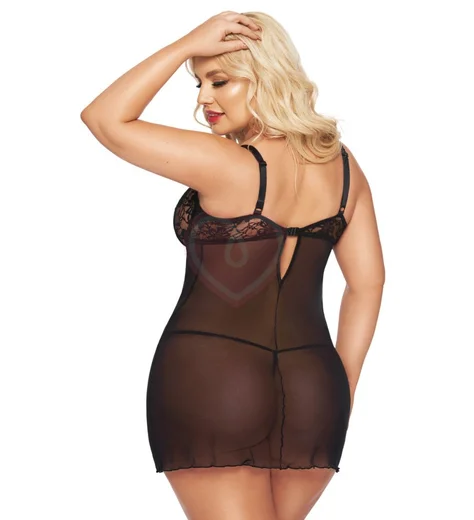 Облегающее платье и стринги SoftLine Cornelia чёрный фото 2