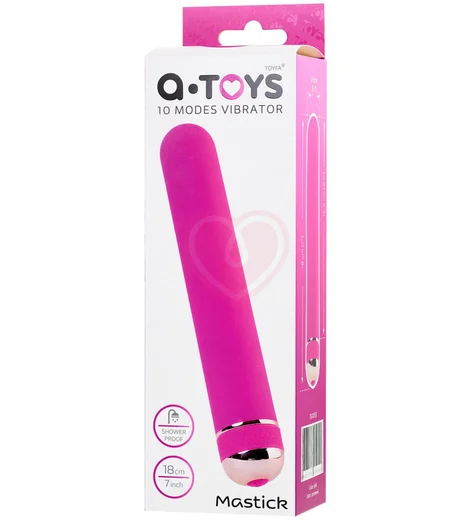 Прямой вибратор A-Toys by Toyfa Mastick розовый фото 5