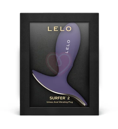 Анальная вибропробка Lelo Surfer 2 с приложением фиолетовая фото 5