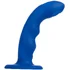 Вибратор с пульсирующей головкой Strap-On-Me Tapping Dildo Wave M синий фото 6