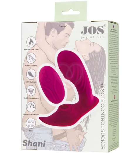 Вибратор с вакуумным стимулятором клитора G Jos Shani розовый фото 4