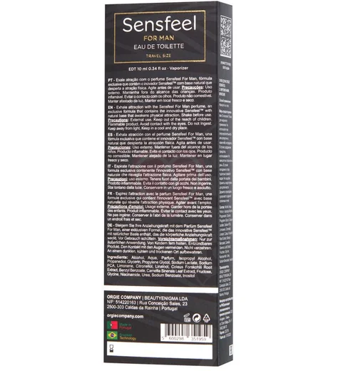 Туалетная вода с феромонами для мужчин Orgie Sensfeel цветочные нотки и цитрус 10 мл фото 6