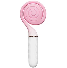 Раскручивающийся вибратор с вакуумной стимуляцией Otouch Lollipop Dual Stimulation розовый