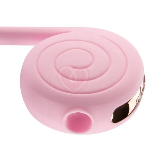 Раскручивающийся вибратор с вакуумной стимуляцией Otouch Lollipop Dual Stimulation розовый фото 5