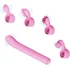 Вибратор с 4 насадками Otouch Magic Stick S1 Plus розовый фото 3