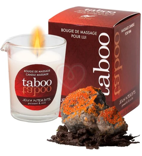 Массажная свеча Ruf Taboo Jeux Iinterdits Запрещенные игры лишайник 60 мл фото 2