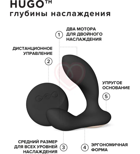 Вибростимулятор простаты Lelo Hugo 2 Remote с пультом зелёный фото 3