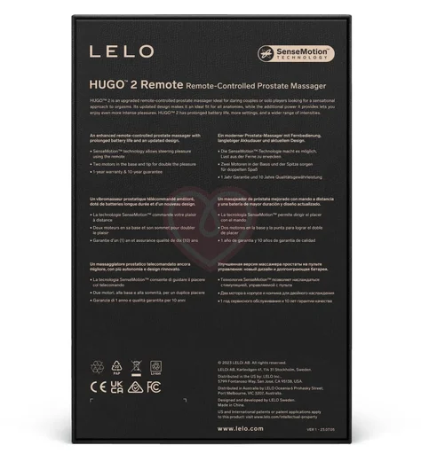 Вибростимулятор простаты Lelo Hugo 2 Remote с пультом зелёный фото 10