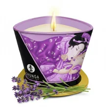 Массажное аромамасло в виде свечи Shunga Sensation Lavender Лаванда 170 мл