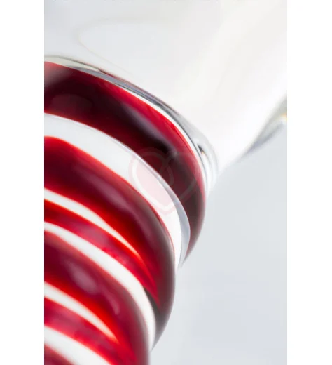Стеклянный фаллоимитатор двойной Sexus Glass Bordeaux фото 4