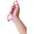 Стеклянный рельефный стимулятор Sexus Glass Pink Drop фото 3