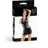 Платье с кружевными вставками Glossy Celestina из материала Wetlook чёрное фото 5