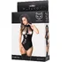 Боди с прозрачной сеткой Glossy Marcia из материала Wetlook чёрное фото 6