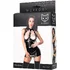 Платье с металлическими цепочками и открытой грудью Glossy Trisha из материала Wetlook чёрное фото 6