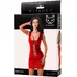 Платье с корсетной шнуровкой Glossy Bessie из материала Wetlook красное фото 7