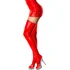 Чулки Glossy Isla из материала Wetlook красные фото 2