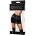 Юбка с замком и декоративными карманами Glossy Billie из материала Wetlook чёрная фото 4