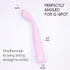 Вибратор со стимуляцией зоны G Selove TouchBend Se100 розовый фото 3