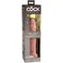 Реалистичный фаллоимитатор King Cock Ellite Dual Density 23 см телесный фото 4