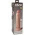 Реалистичный фаллоимитатор King Cock Ellite Dual Density 23 см телесный фото 5