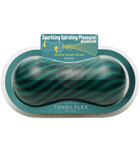 Мастурбатор Tenga FLEX Fizzy Green зелёный фото 2