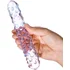 Стеклянный стимулятор с пупырышками Glas Purple Rose Nubby фото 3
