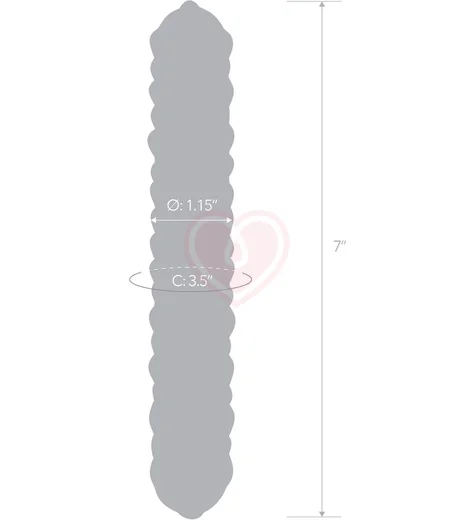 Стеклянный стимулятор с пупырышками Glas Purple Rose Nubby фото 5