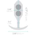 Утяжелённая анальная пробка для ношения b-Vibe Snug Plug 3 средняя лайм фото 7