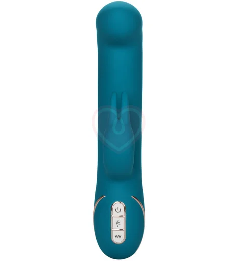 Вибратор-кролик с подвижной головкой Signature Rocking G Rabbit бирюзовый фото 2