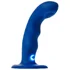 Вибратор с пульсирующей головкой Strap-On-Me Tapping Dildo Wave M синий фото 4