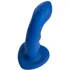 Вибратор с пульсирующей головкой Strap-On-Me Tapping Dildo Wave M синий фото 9