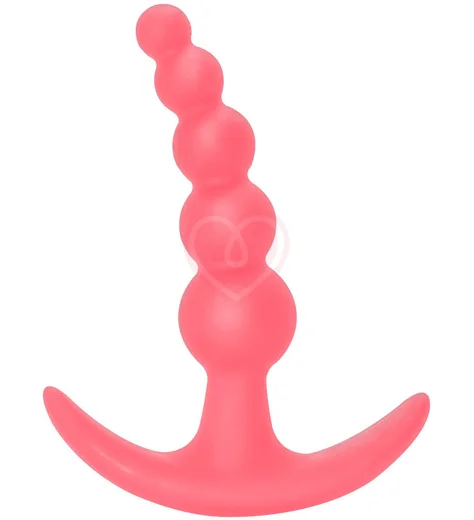 Анальные шарики Lola Games First Time Bubbles Anal Plug розовые фото 1
