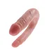 Двухсторонний фаллоимитатор King Cock U-Shaped Double малый телесный фото 2