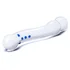 Изогнутый стеклянный стимулятор Textured G-Spot Glass Dildo прозрачный фото 2
