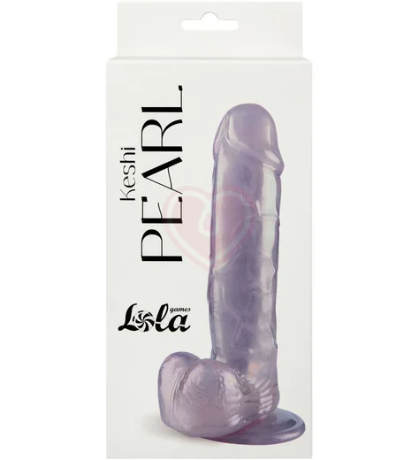 Перламутровый фаллоимитатор с мошонкой Lola Games Keshi Pearl фиолетовый фото 5